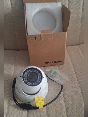 Dome Security Camera - White HD Surveillance Camera